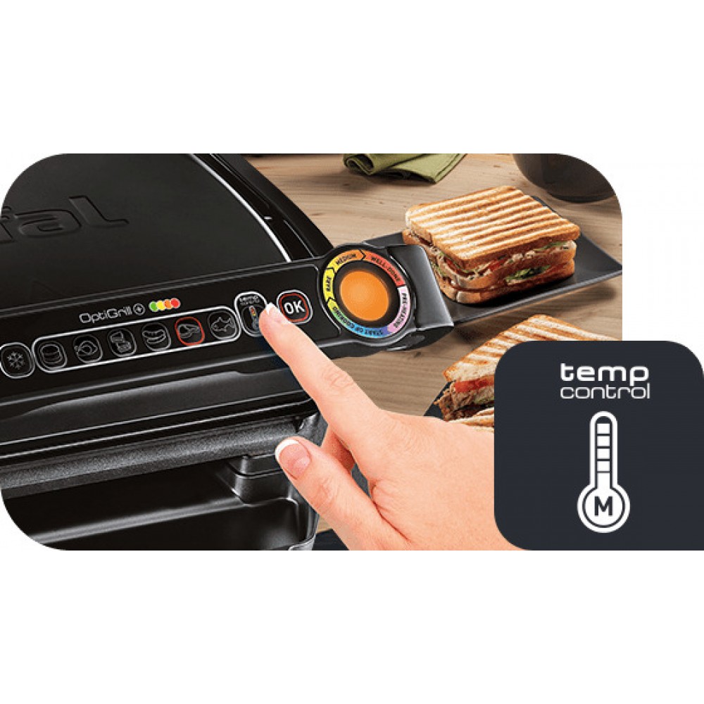 Електрогриль притискний Tefal OptiGrill+ GC712834