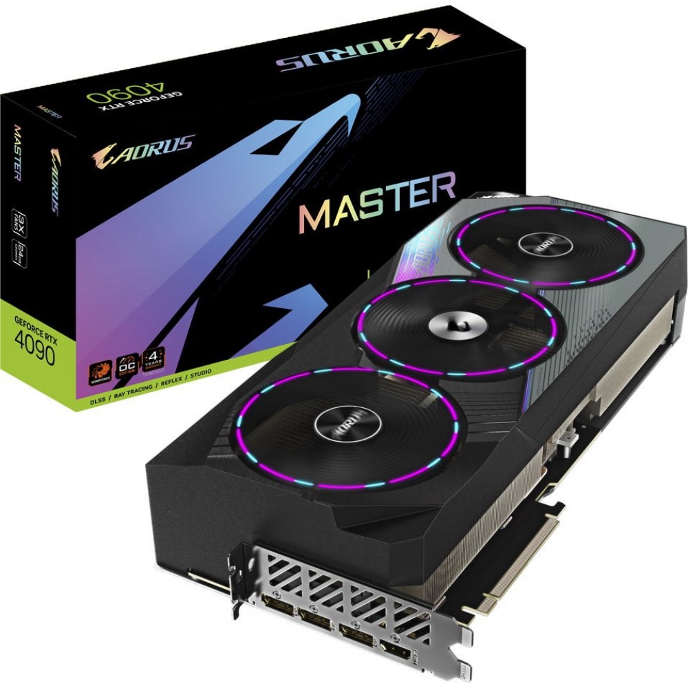 Відеокарта GIGABYTE AORUS GeForce RTX 4090 MASTER 24G (GV-N4090AORUS M-24GD)