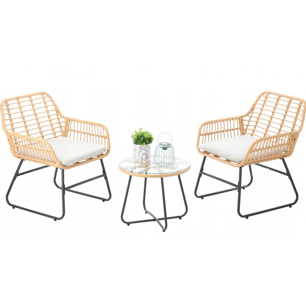 Комплект садових меблів Garden Line LEUCA Сірий ABI3408