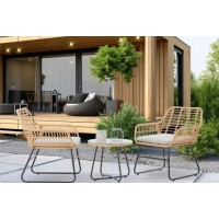 Комплект садових меблів Garden Line LEUCA Сірий ABI3408