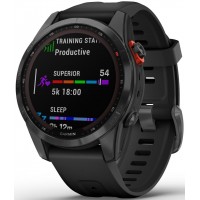 Смарт-годинник Garmin Fenix ​​7S Solar Slate Gray with Black Band (010-02539-12/13)