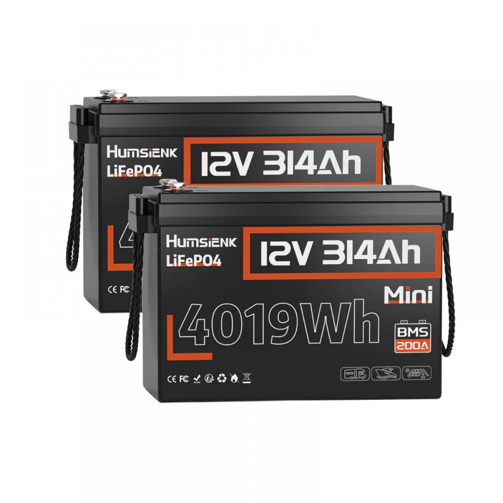 Акумулятор Humsienk LiFePO4 12V 314Ah (200A BMS) + Bluetooth