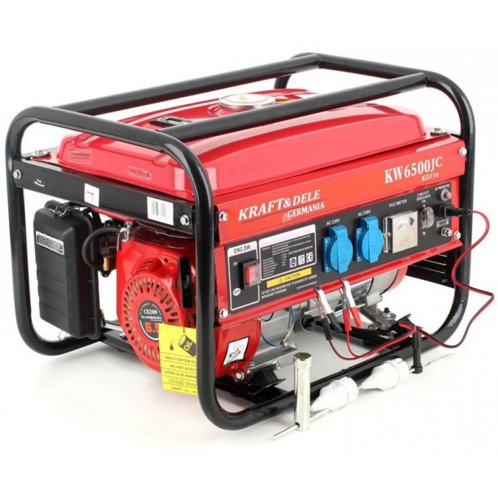 Бензиновий генератор Kraft&Dele KW-6500JC (KD-116) 2,5 кВт