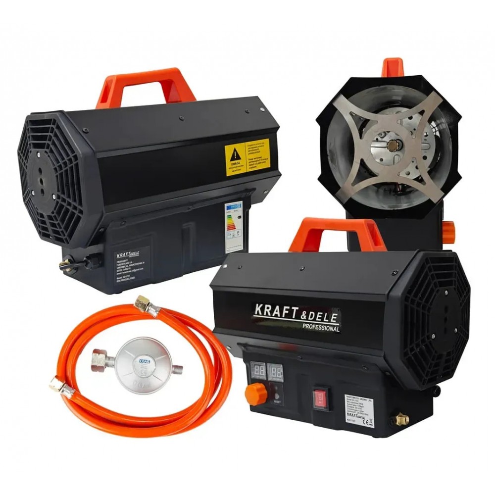 Газовий тепловентилятор Kraft&Dele KD11731 25 кВт з автоматичним редуктором, пропан-бутан