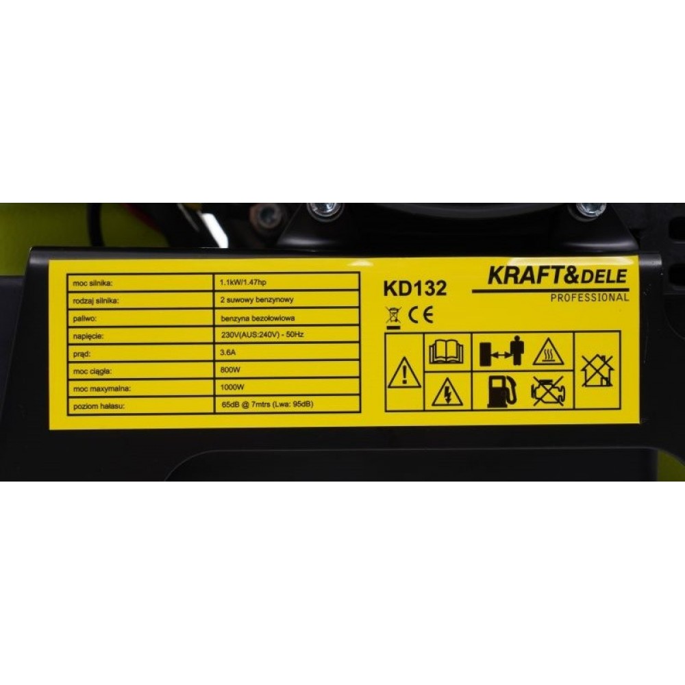 Інверторний бензиновий генератор Kraft&Dele KD132 1,0 кВт
