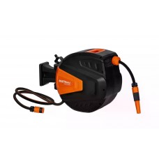 Автоматична котушка для садового шланга Kraft&Dele KD2151 1/2" 15+1,5 м — настінна, зі змотуванням, для поливу саду