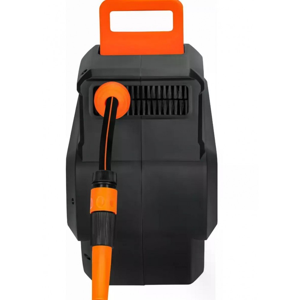 Котушка автоматична Kraft&Dele KD2152 20 м + 2 м 1/2" для саду, городу та дачі — з настінним кріпленням і автоматичною змоткою шланга