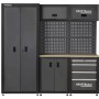 Комплект меблів для майстерні Kraft&Dele KD5862, модульний набір шаф та верстак
