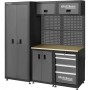Комплект меблів для майстерні Kraft&Dele KD5862, модульний набір шаф та верстак