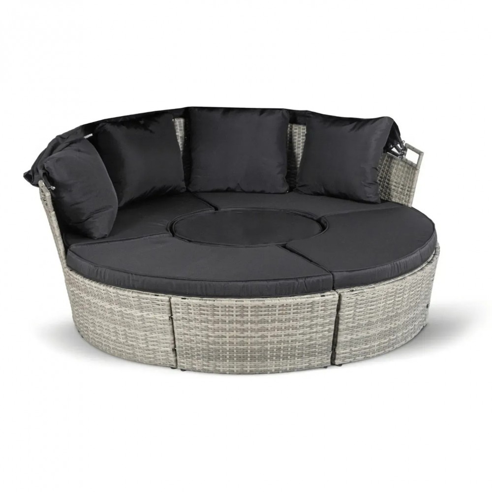 Набір садових меблів Mebel Elite California Garden Gray ME.CALIFORNIA/CP/RT/OGR/ZES