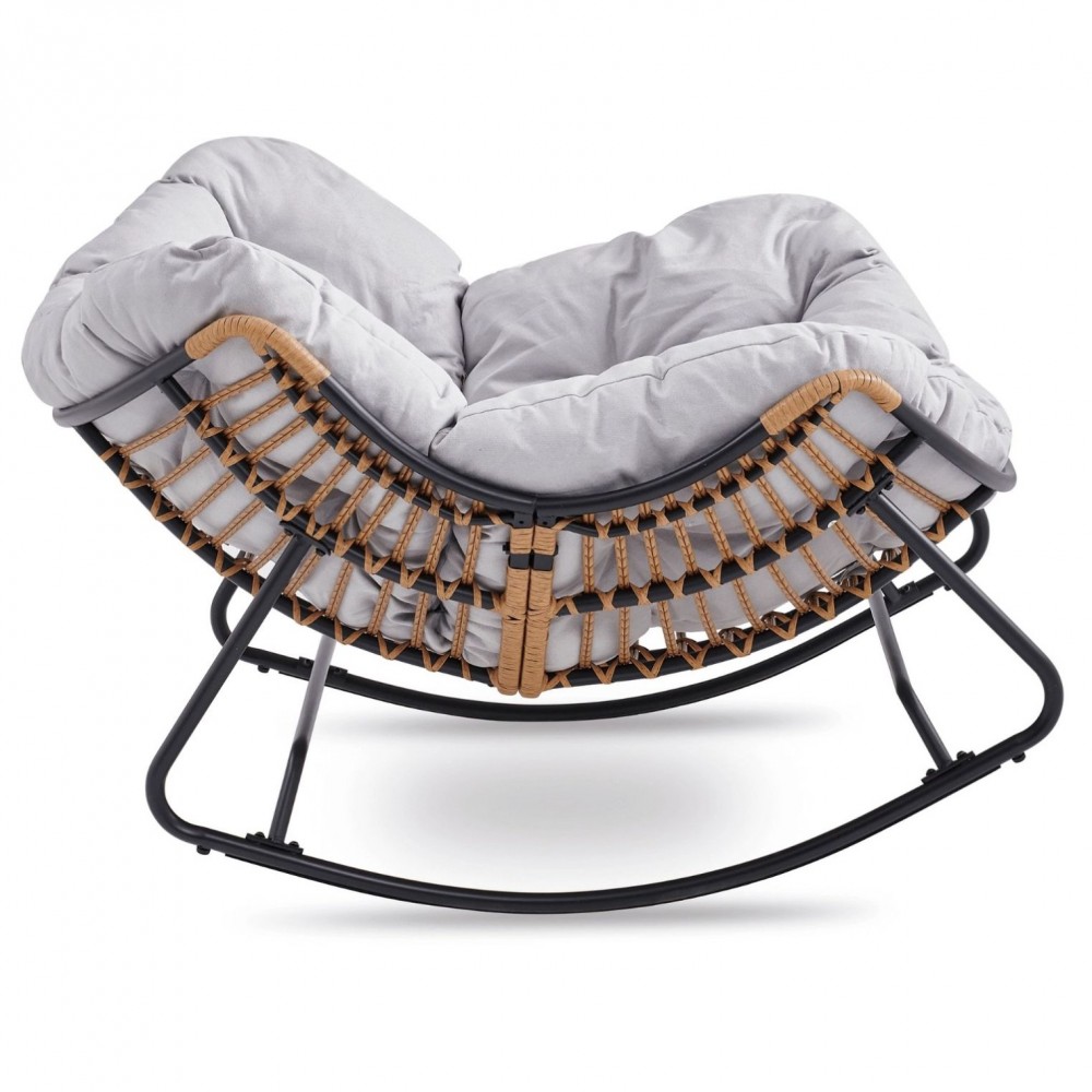 Садове крісло-гойдалка чорне Elit ELTON Mebel Elite ME.ELTON/P/T/FW