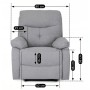 Крісло з масажем Mebel ELITE INTER Grey Modern (сіра тканина)