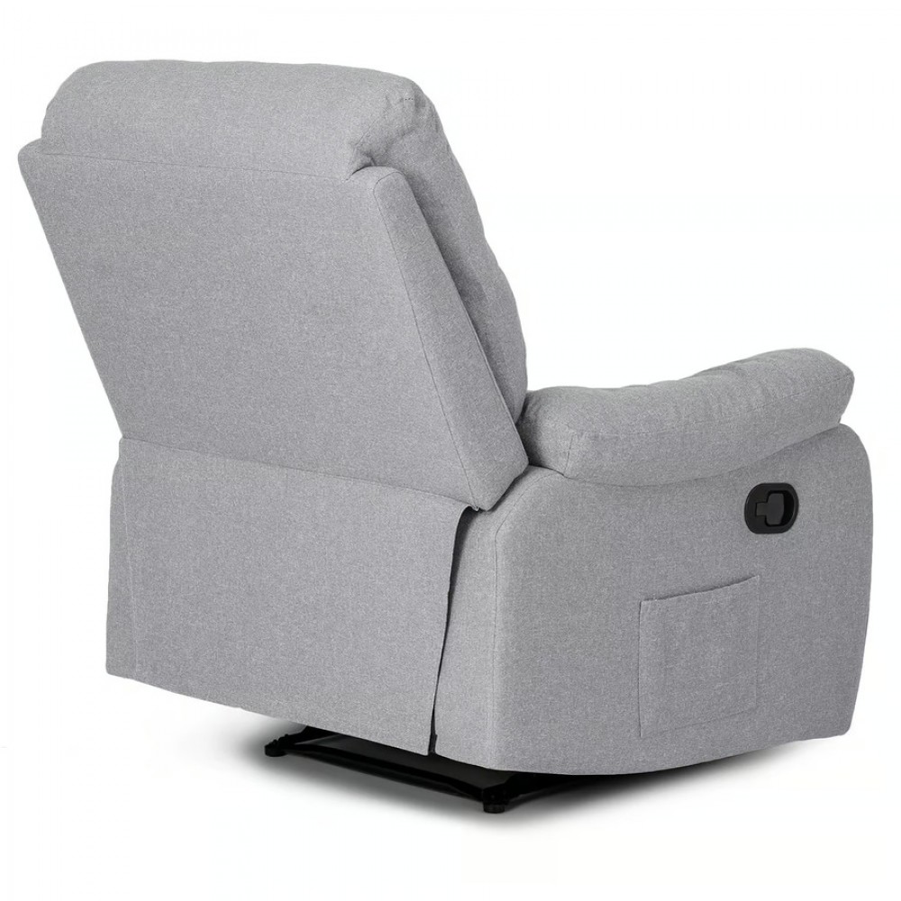 Крісло з масажем Mebel ELITE INTER Grey Modern (сіра тканина)