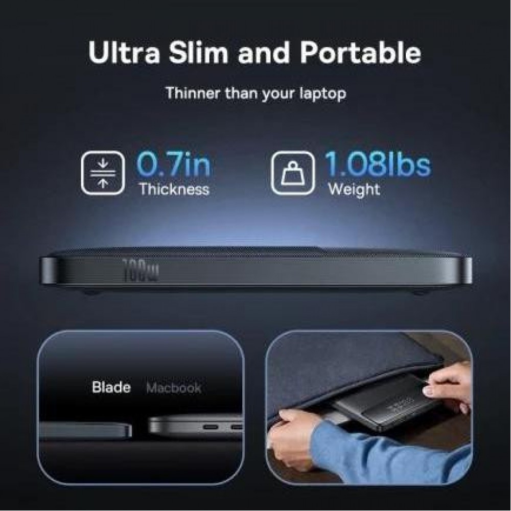 Зовнішній акумулятор (павербанк) Baseus Blade H1 Lite (P10021604123-00)