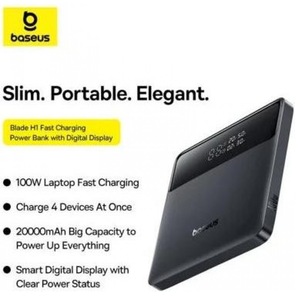 Зовнішній акумулятор (павербанк) Baseus Blade H1 Lite (P10021604123-00)