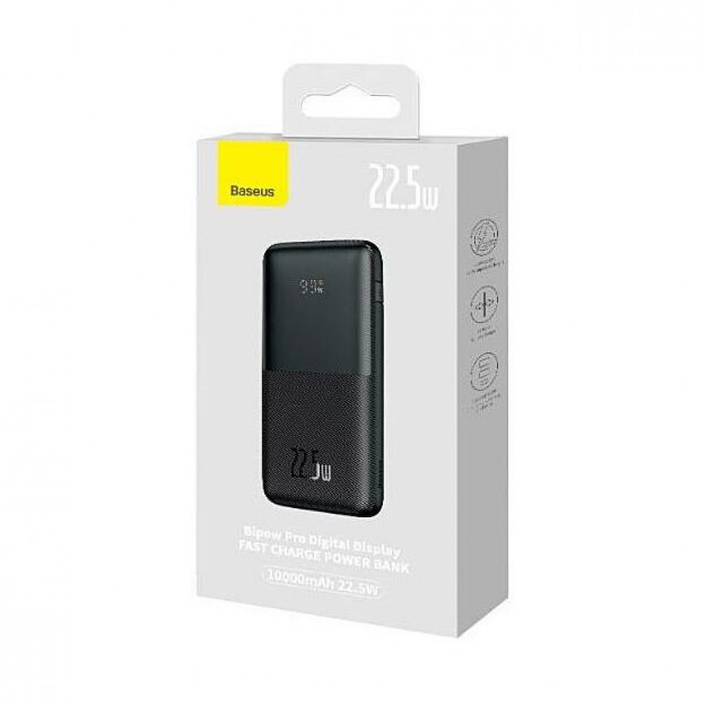 Power Bank Baseus 20000mAh Bipow Pro Digital Display PD 22.5W Black (PPBD030001)