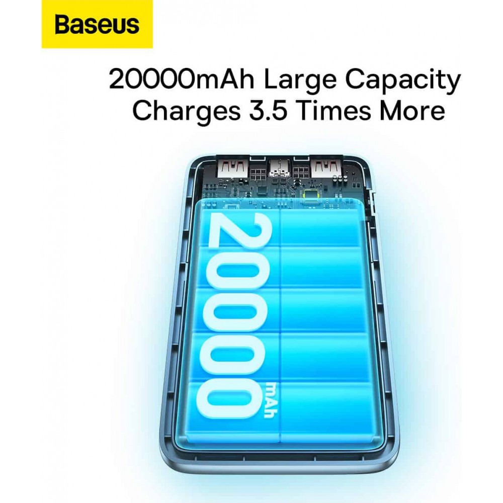 Powerbank Baseus 20000mAh Bipow Pro Digital Display PD 22.5W Blue (PPBD030003) 