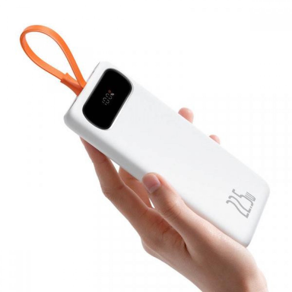Power Bank Baseus Block 10000 mAh 22.5W PD with USB-C White (PPBLK-A02)