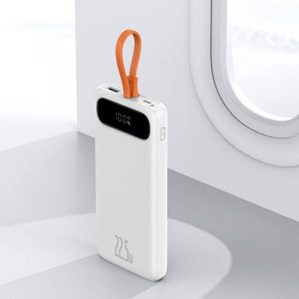 Power Bank Baseus Block 10000 mAh 22.5W PD with USB-C White (PPBLK-A02)