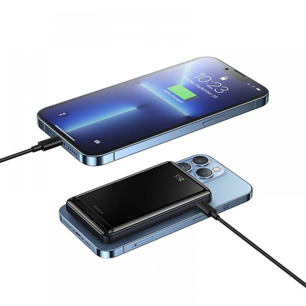 Power Bank Baseus Magnetic Bracket Wireless 10000mAh 20W Black (PPCX000003)