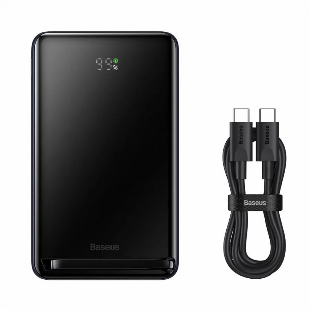 Power Bank Baseus Magnetic Bracket Wireless 10000mAh 20W Black (PPCX000003)