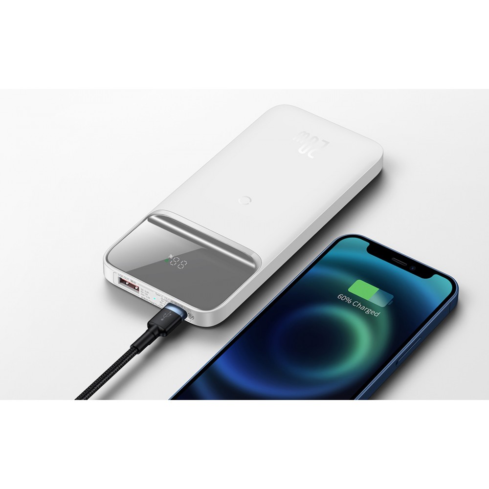 Power Bank Baseus Magnetic Wireless Fast Charging 20W 10000mAh White (PPCX010102)