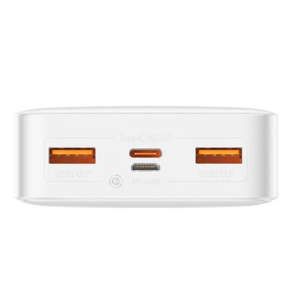 Зовнішній акумулятор (Power Bank) Baseus PowerBank Bipow Digital Display 20000mAh 20W White (PPDML-M02)