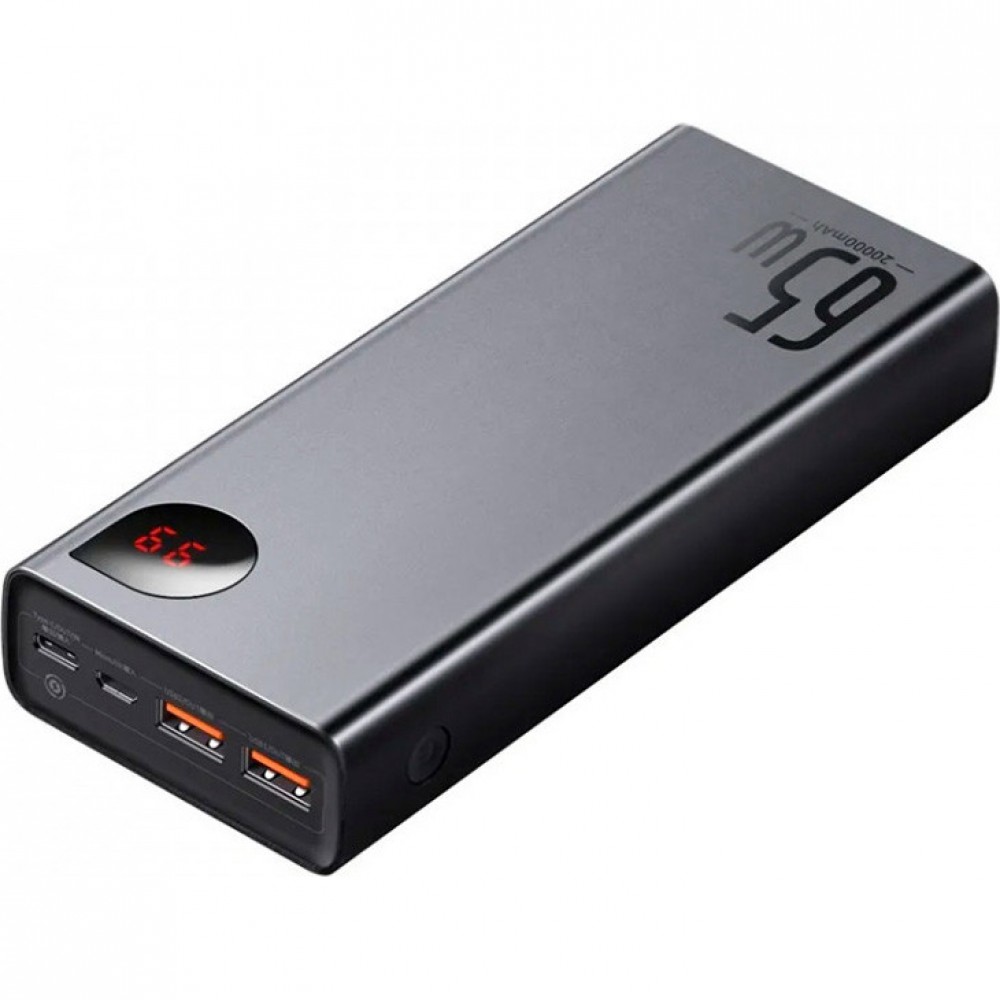 Power Bank Baseus Adaman Metal Digital Display Quick Charge 65W 20000mAh Black (PPIMDA-D01)