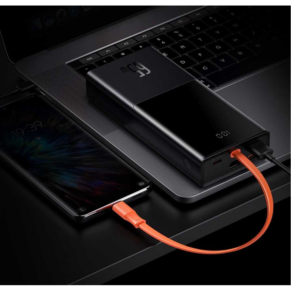 Powerbank Baseus Elf Digital Display 65W 20000mAh Black (PPJL000001, PPJL65C)