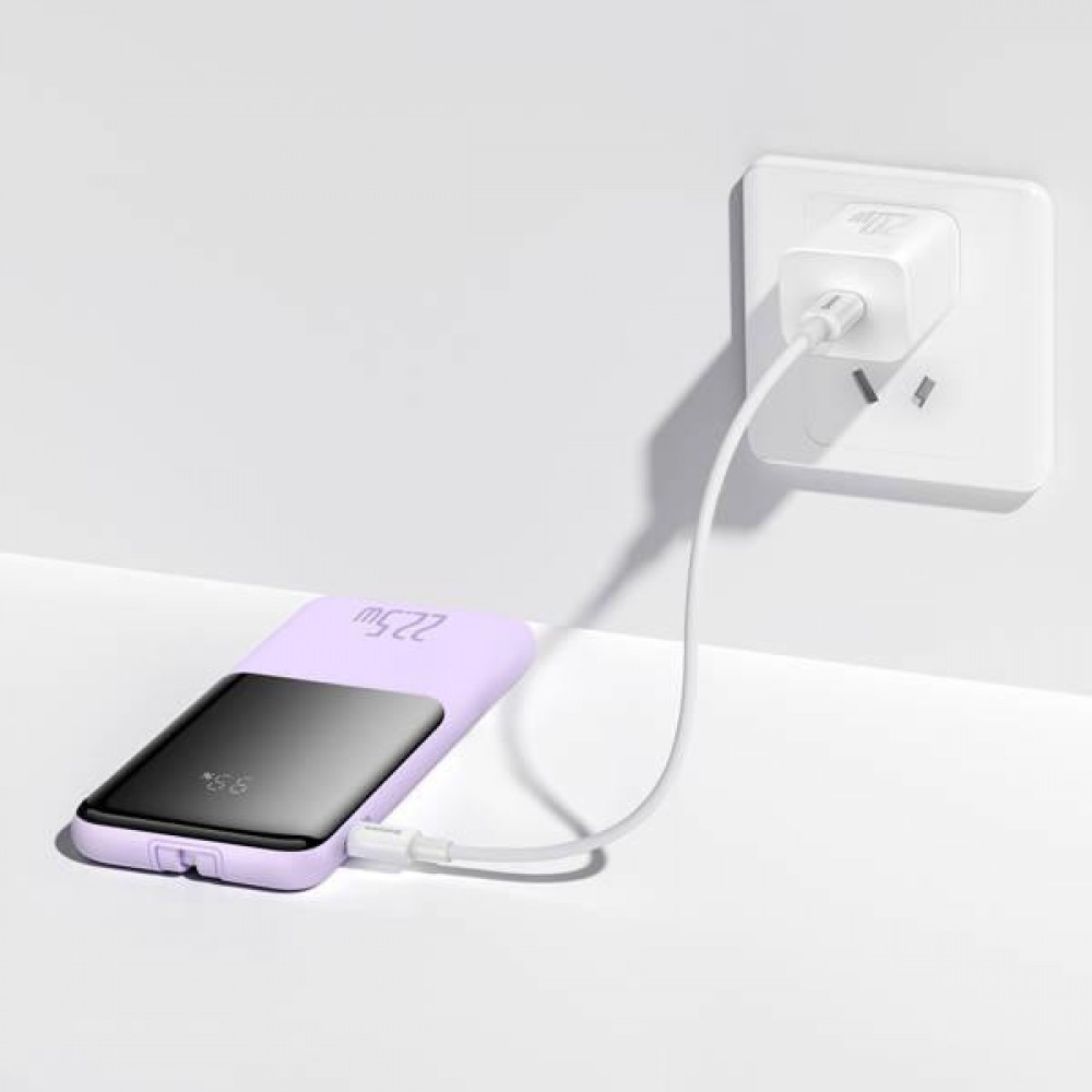 Power Bank Baseus Elf Digital Display 10000 mAh Purple (PPJL010005)
