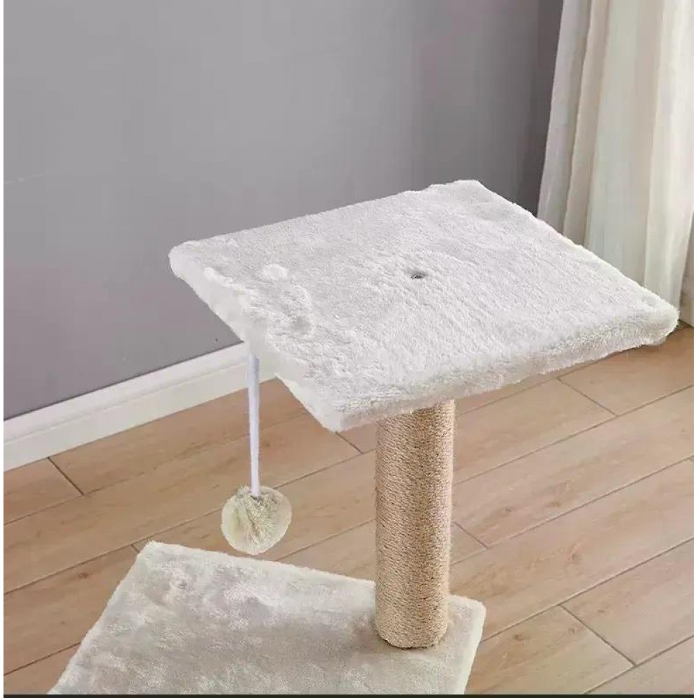 Кігтеточка-комплекс для кота Volso R2306, з поличками та будиночком, стійка конструкція