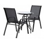 Комплект садових меблів ZMO-S-2-YLST-012-CZ чорний