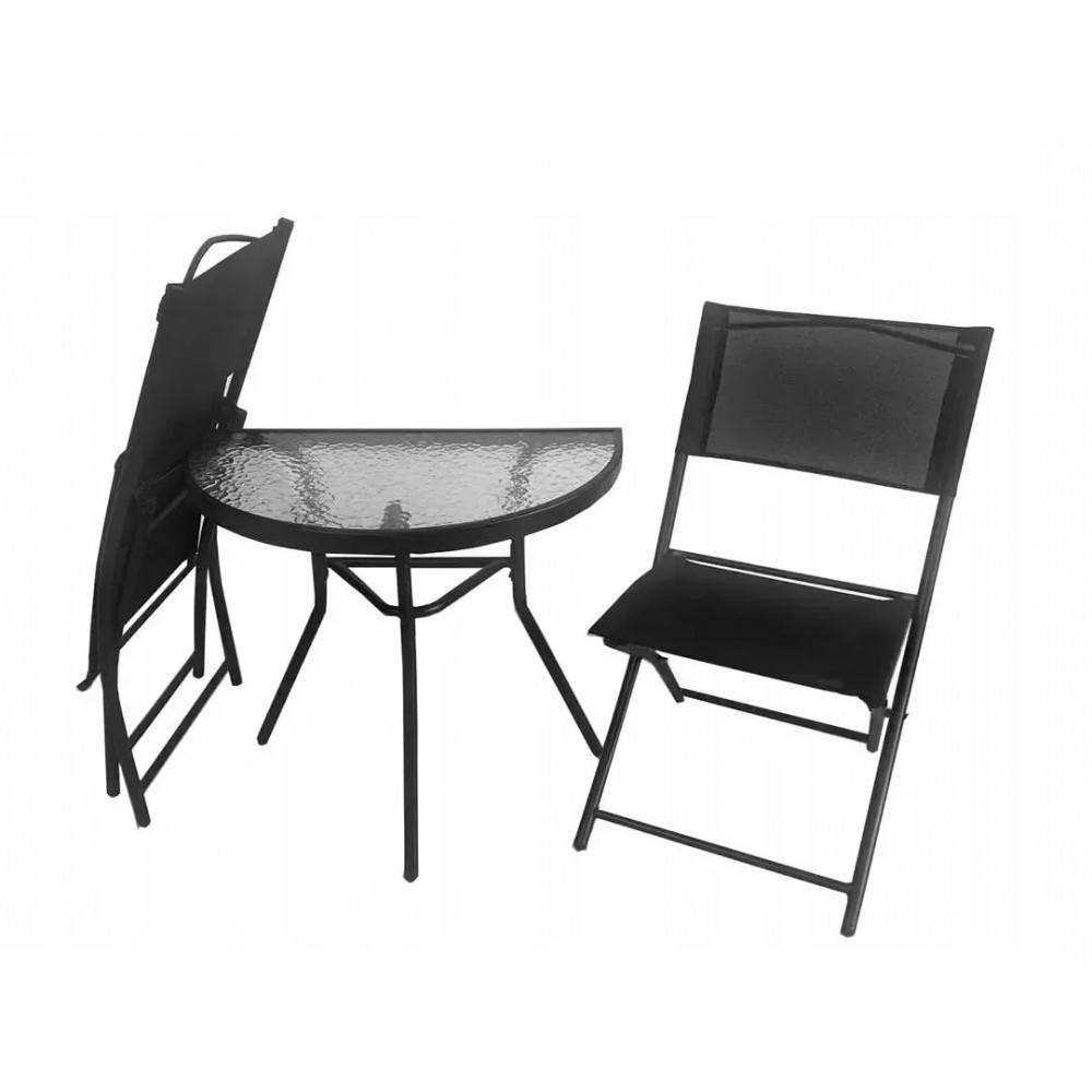 Комплект садових меблів ZMO-S-3-YLTC-017.1-C чорний