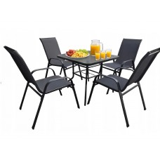 Комплект садових меблів ZMO-S-5-YLST-010-CZ чорний