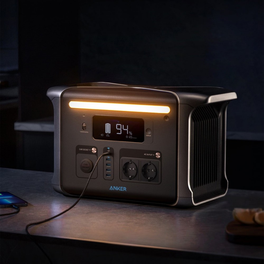 Зарядна станція Anker Solix F1200 757 PowerHouse 1229 Wh Black (A1771)