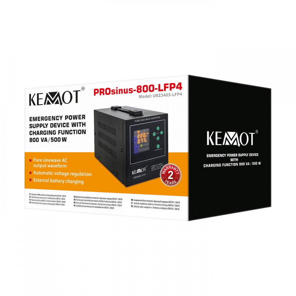 ДБЖ Kemot PROsinus-800 500W (URZ3405-LFP4)