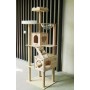 Кігтеточка-комплекс для кота Volso Y-2, з поличками та будиночком, стійка конструкція