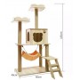 Кігтеточка-комплекс для кота Volso Y-5 (Cat Tree) з поличками та будиночком, стійка конструкція