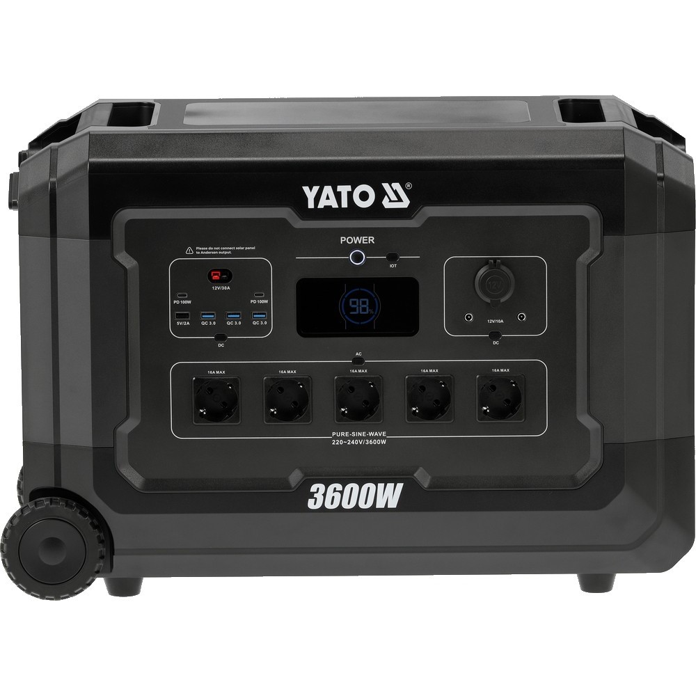 Зарядна станція YATO YT-83096 LiFePO4 3600 Вт / 3072 Вт*год