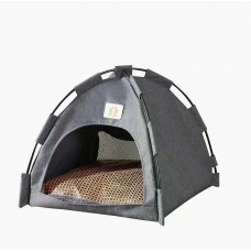 Намет-лежанка для кота/собаки Volso Z09L, S, світло-сірий, м’який матеріал