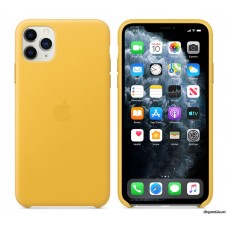 Чехол для Apple iPhone 11 Pro Leather Case Meyer Lemon (MWYA2)