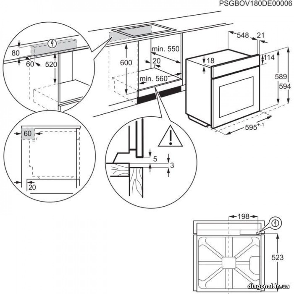 Духова шафа Electrolux SteamBake KODDP 71X