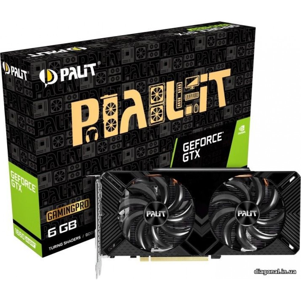 Видеокарта Palit GeForce GTX 1660 SUPER GP (NE6166S018J9-1160A)