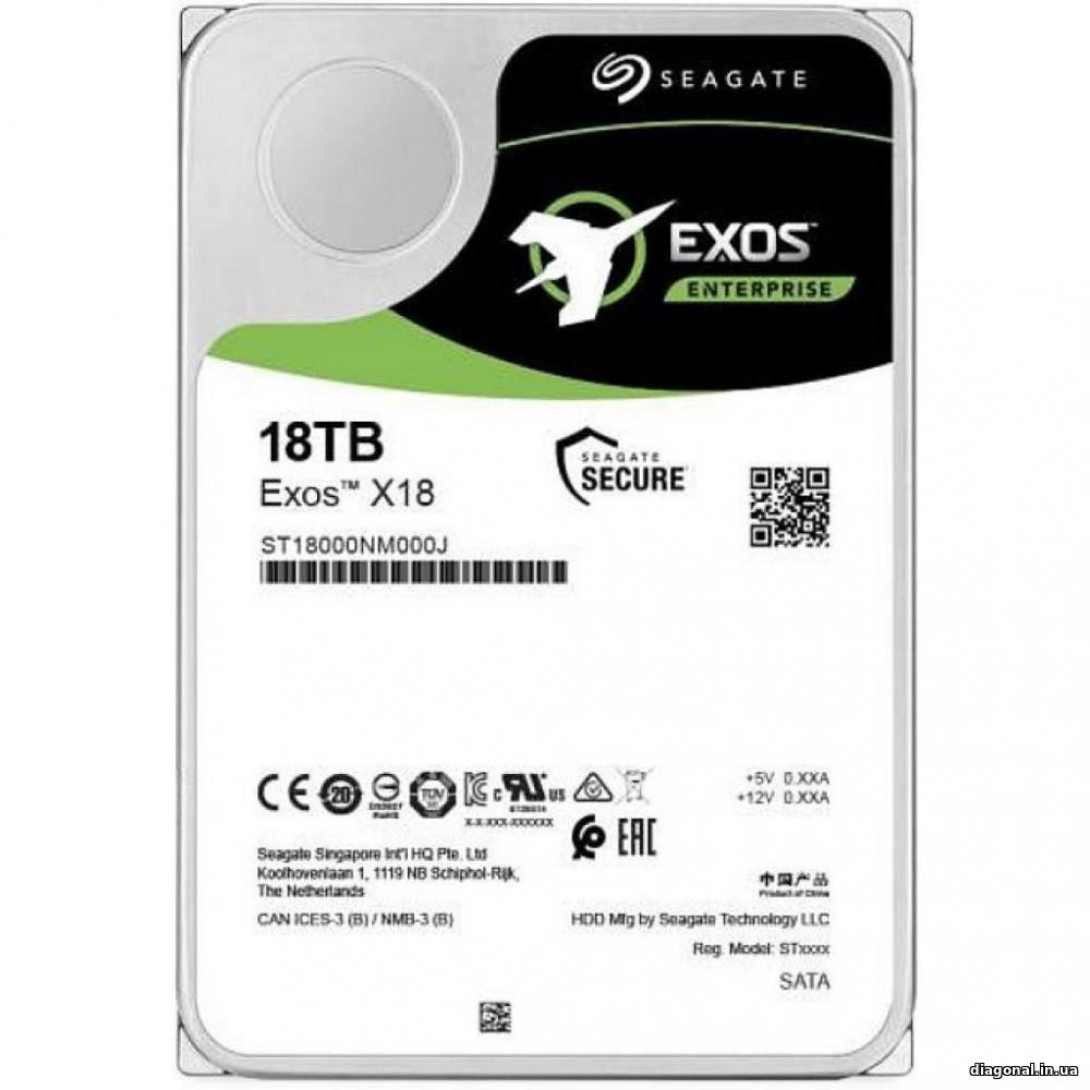 Жесткий диск Seagate Exos X18 18 TB (ST18000NM000J)