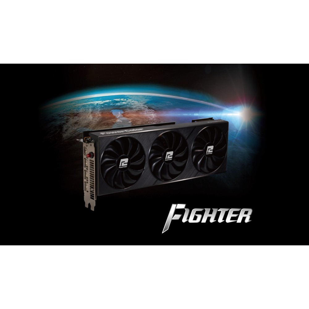 Видеокарта PowerColor Radeon RX 6800 Fighter 16GB (AXRX 6800 16GBD6-3DH/OC)