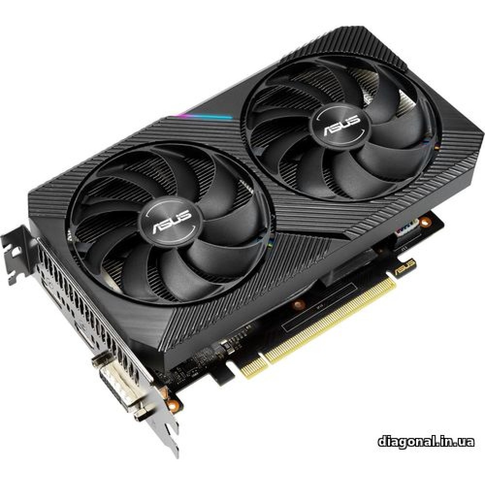 Видеокарта Asus GeForce GTX 1660 SUPER DUAL MINI OC