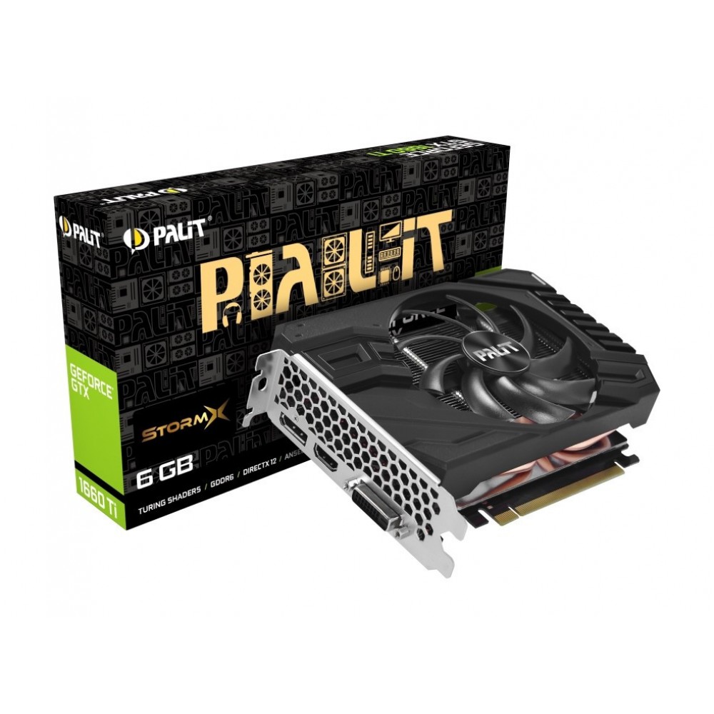 Видеокарта Palit GeForce GTX 1660 Ti StormX (NE6166T018J9-161F)