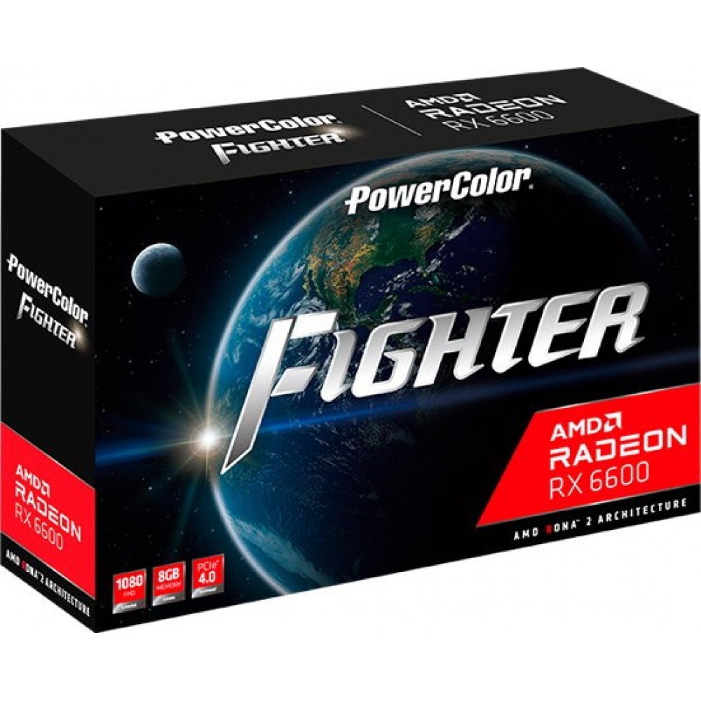 Видеокарта PowerColor Radeon RX 6600XT 8 GB Fighter (AXRX 6600XT 8GBD6-3DH)