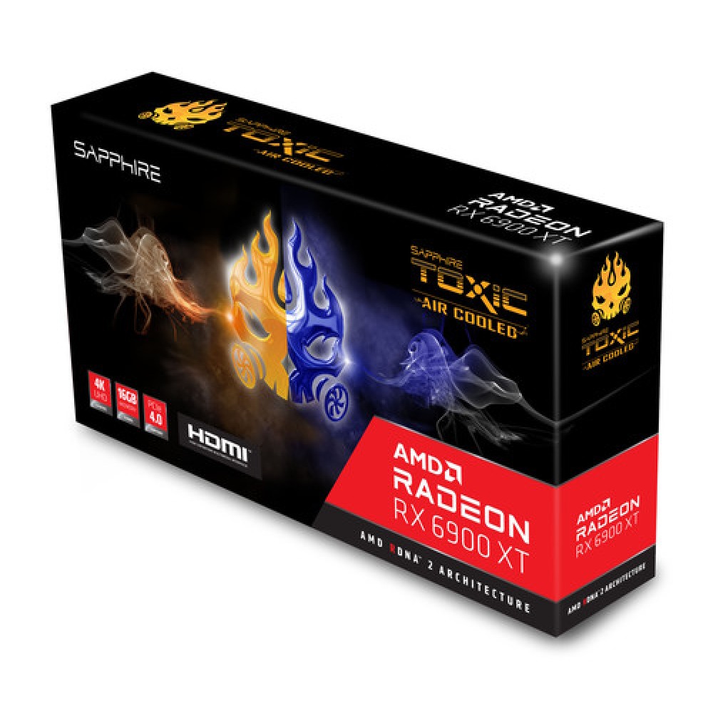 Видеокарта SAPPHIRE Radeon RX 6900 XT 16GB TOXIC Air-Cooled (11308-11-20G)