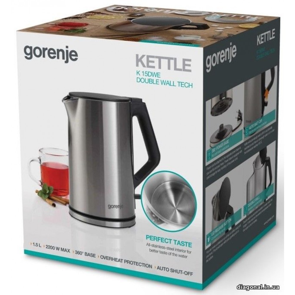 Электрочайник Gorenje K 15 DWE